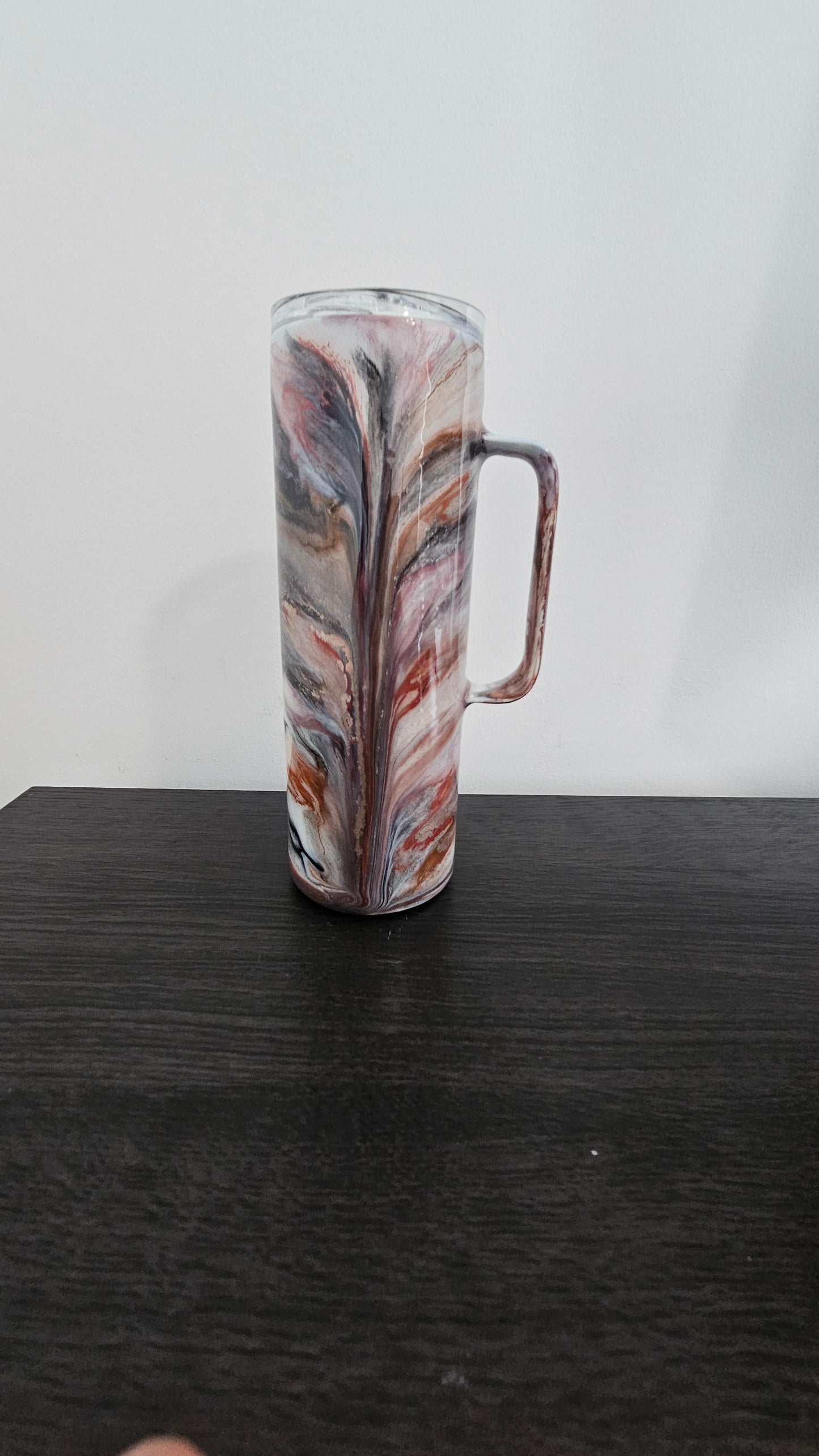 20 oz Skinny Tumbler with Handle ready to ship